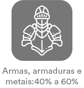 Armas, armaduras e metais