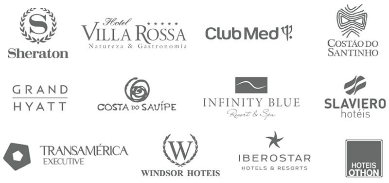 Principais Clientes: Sheraton, Villa Rossa, etc.