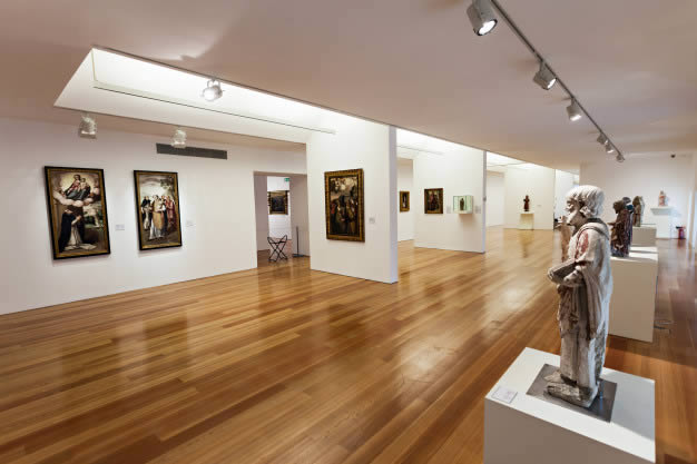 Museu de arte com climatização adequada e protegido contra alta umidade
