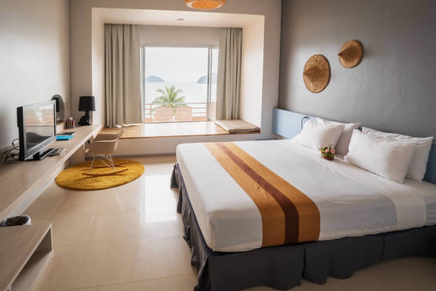 Quarto de casa de praia