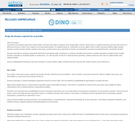 Thermomatic na Agência O Globo