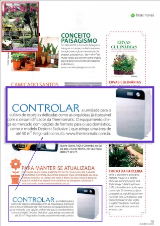 Thermomatic na revista Plantas, Flores e Jardim