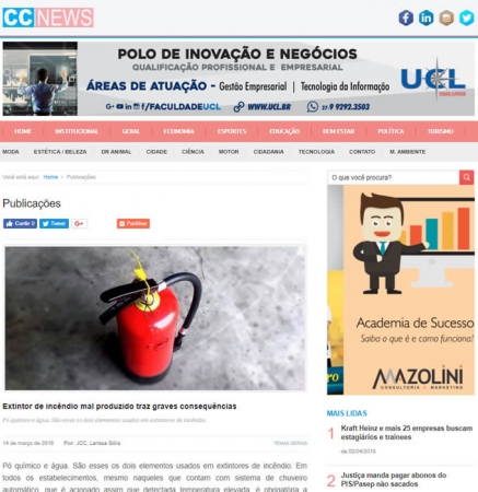 Thermomatic no Correio Capixaba