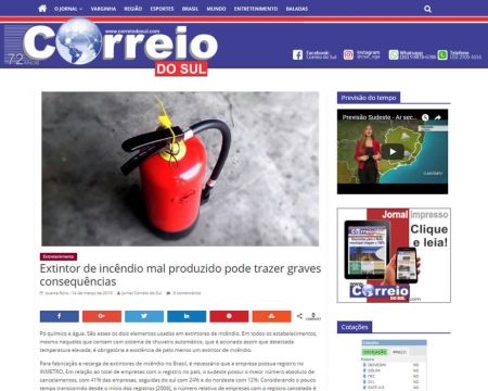 Thermomatic no Jornal Correio do Sul