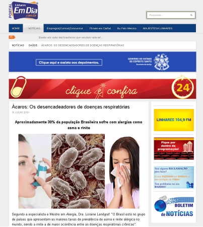 Ácaros, Os Desencadeadores de Doenças Respiratórias - FOTO 3